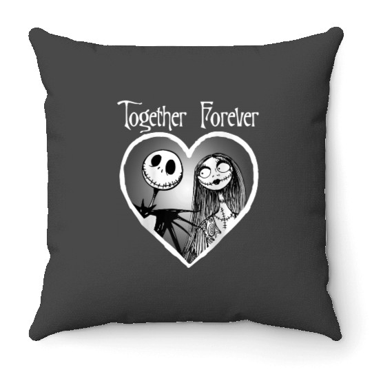 Disneyss Nightmare Before Christmas Drip Heart Throw Pillows