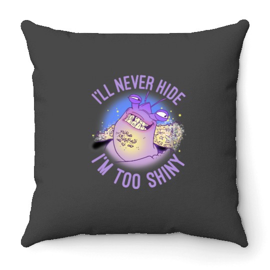 Disney Moana Tamatoa I'll Never Hide I'm Too Shiny Portrait Throw Pillows