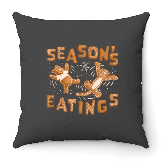 Disneyss Winnie The Pooh Tigger Gingerbread Seasons Eatings Throw Pillows