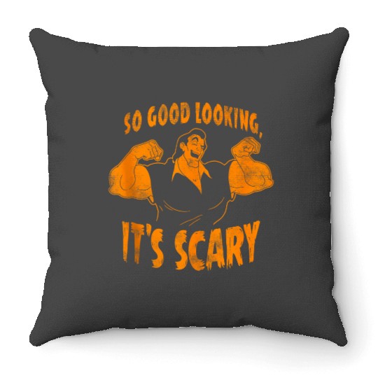 Disneyss Beauty And The Beast Gaston So Good Looking Halloween Throw Pillows