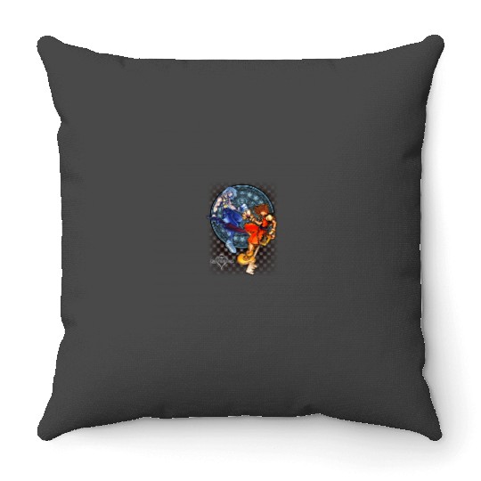 Disney Kingdom Hearts Sora Riku Chain Of Memories Throw Pillows