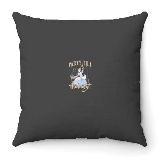 Disney Princess Cinde Party Till Midnight Portrait 6434 Throw Pillows