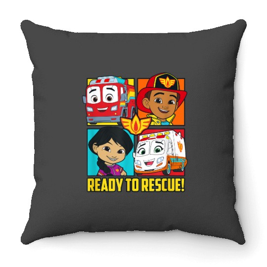 Disneyss Firebuds Bo Violet Ready To Rescue Box Up Throw Pillows