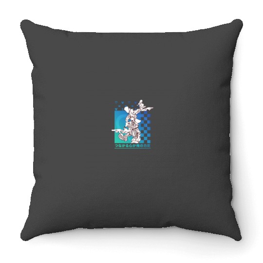 Disney Kingdom Hearts Sora Donald Goofy Kanji Checkerboard Throw Pillows