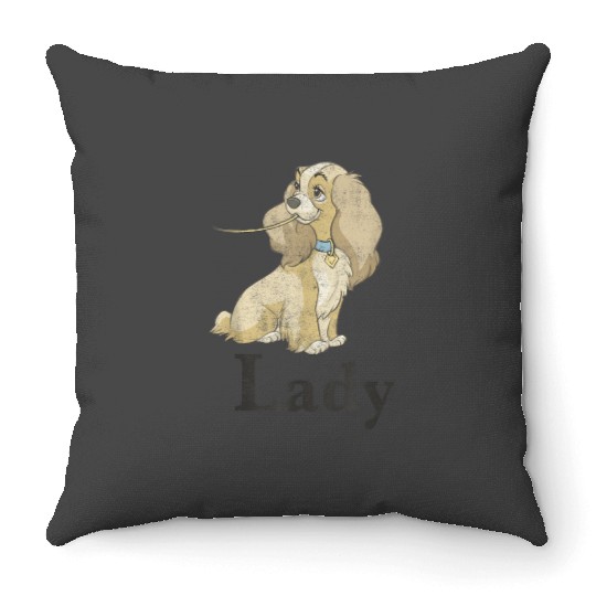Disneyss Lady And The Tramp Spaghetti Lady Couples Throw Pillows