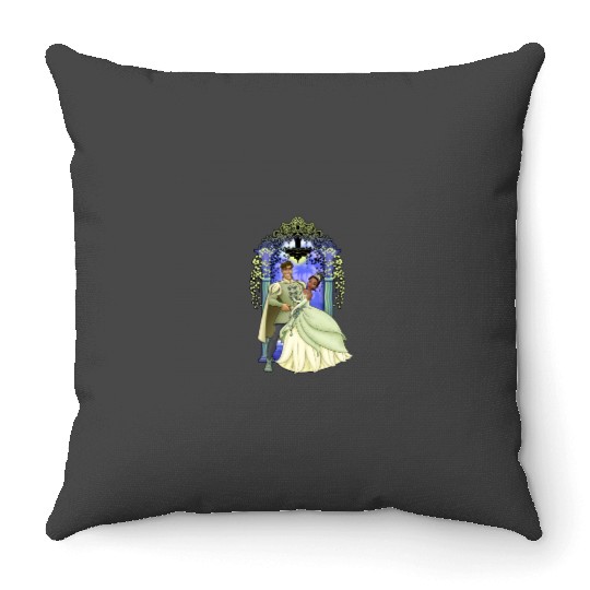 Disneyss Princess And The Frog Tiana And Naveen Portrait Throw Pillows