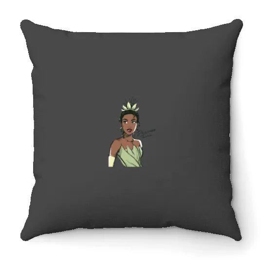 Disneyss The Princess The Frog Princess Tiana Sketch Throw Pillows