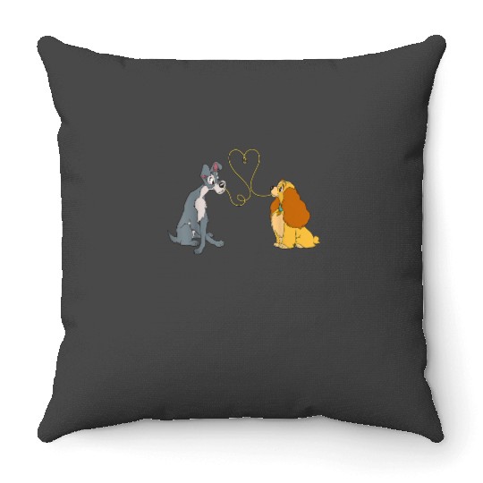 Disney Lady and The Tramp Bella Notte Throw Pillows