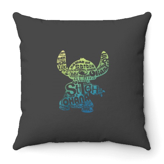 Disney Lilo Stitch Word Fill 4900 Throw Pillows
