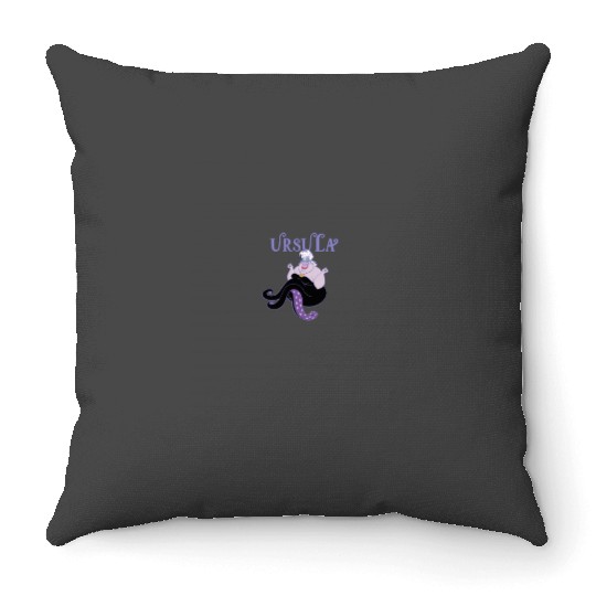 Disney The Little Mermaid Ursula Vintage Villain Portrait Throw Pillows