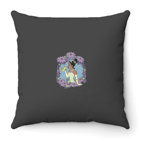 Disneyss Princess And The Frog Tiana Naveen Frog Glass Throw Pillows