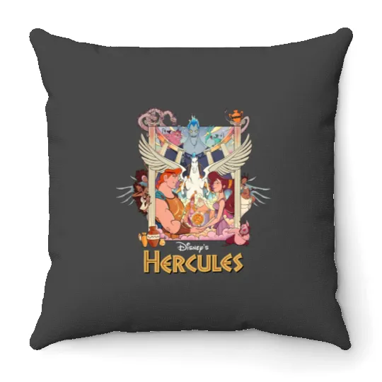 Vintage 90s Disney Hercules  Retro Hercules 1997 Vintage Throw Pillows, Hercules Disney Throw Pillows, Hercules Disney Throw Pillows