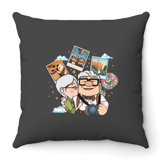 Adventure is Out There Disney Pixar Up Throw Pillows, Vintage Carl And Ellie Up House