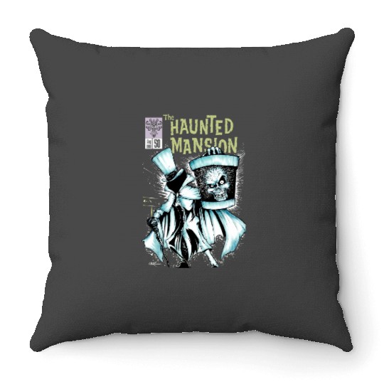 The Haunted Mansion Halloween Throw Pillows, Disney Haunted Throw Pillows, Disney Halloween Throw Pillows, Disneyland Throw Pillows, Horror Movie Throw Pillows
