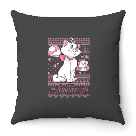 Disney Marie Aristocats  Throw Pillows, Marie Cat Throw Pillows