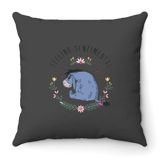 Disney Winnie The Pooh Eeyore Feeling Sentimental Throw Pillows