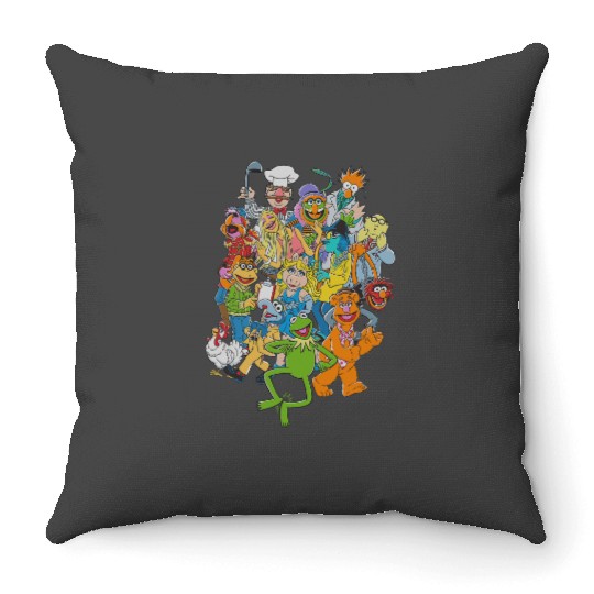 Disney The Muppets Main Characters Vintages Group Shot Throw Pillows