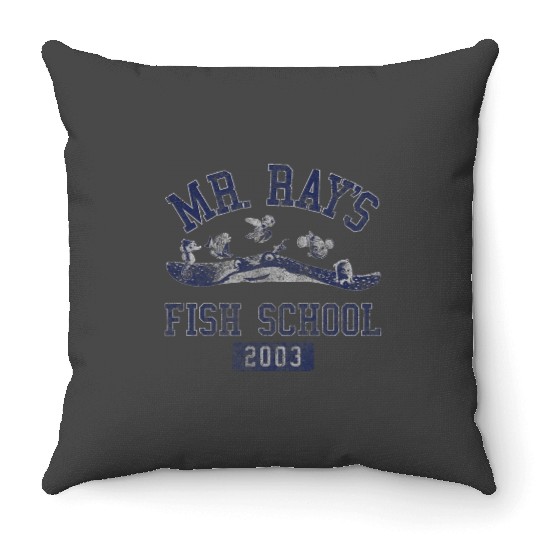 Disney Pixars Finding Nemo Mr. Rays Fish School 2003 Throw Pillows
