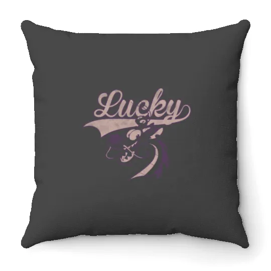 Disney Mulan Mushu And CriKee Lucky Portrait Throw Pillows