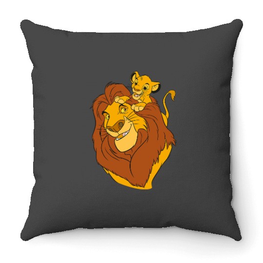 Disney The Lion King Simba and Mufasa Father and Son Throw Pillows