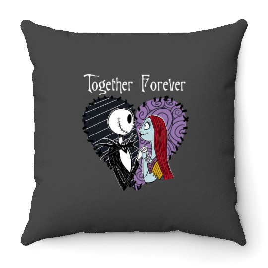 Disney The Nightmare Before Christmas Jack & Sally Together Throw Pillows