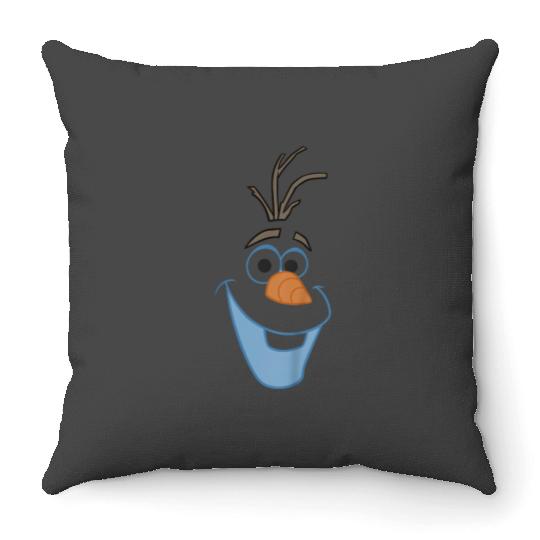 disney frozens Olaf Big Face Happy Snowman Youth Throw Pillows