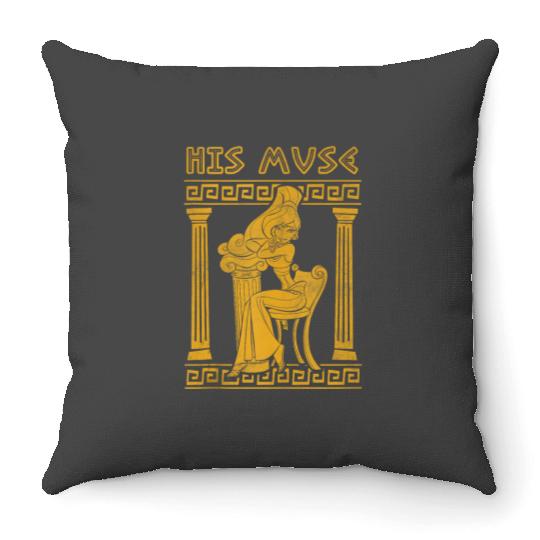 Disney Hercules Valentine's Day Megara His Muse Greece Pose Throw Pillows
