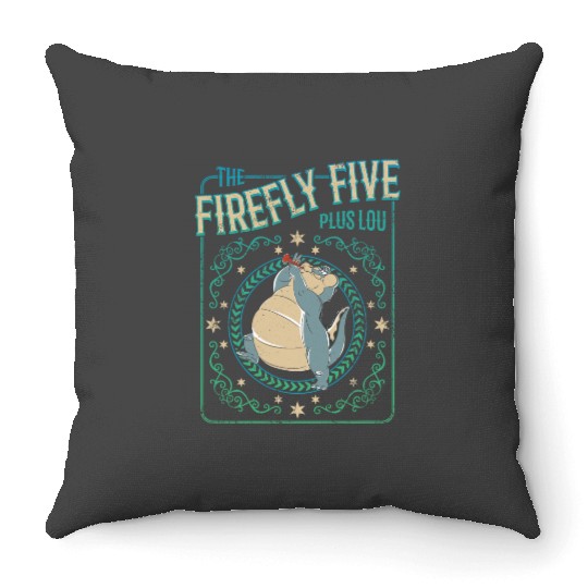 Disney The Princess And The Frog The Firefly Five Plus Lou Throw Pillows