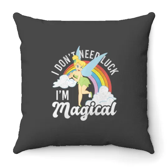 Disney Peter Pan Tinker Bell St. Patricks Day Im Magical Premium Throw Pillows
