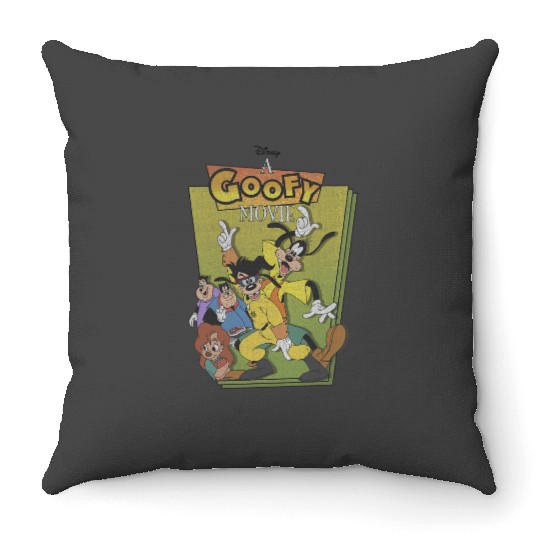 Disney A Goofy Movie Max Powerline Dance Logo Throw Pillows