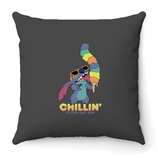 Disney Lilo and Stitch Ice Cream Chillin' Throw Pillows