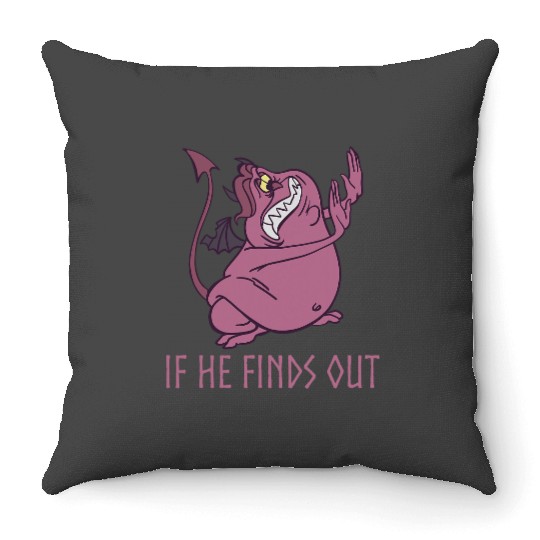 Disney Hercules Pain If He Finds Out Quote Throw Pillows
