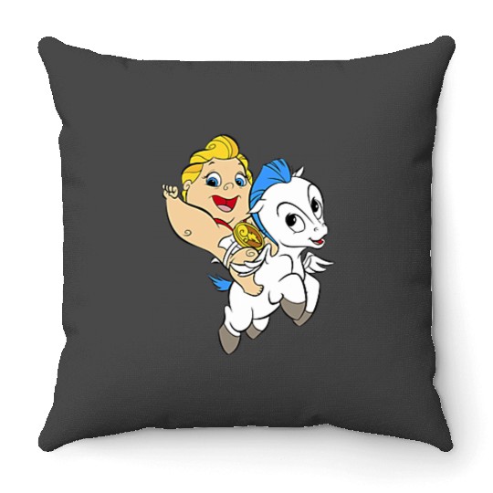 Disney Hercules Pocket Baby Riding Pegasus Throw Pillows