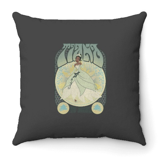Disney The Princess & The Frog Tiana Seventies Retro Throw Pillows