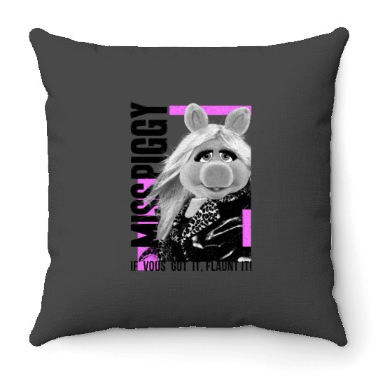 Disney The Muppets Miss Piggy If Vous Got It Flaunt It Throw Pillows