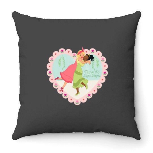Disney Princess Frog Tiana Charlotte Friends Do Rights Bayou Throw Pillows