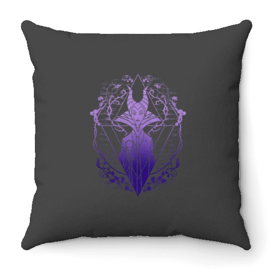 Disney Sleeping Beauty Maleficent Geometric Portrait Tank Top Throw Pillows