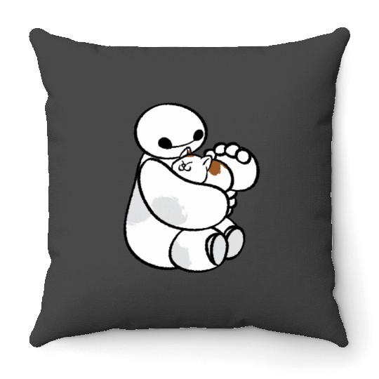 Disney Big Hero 6 Baymax Cat Cute Portrait Throw Pillows