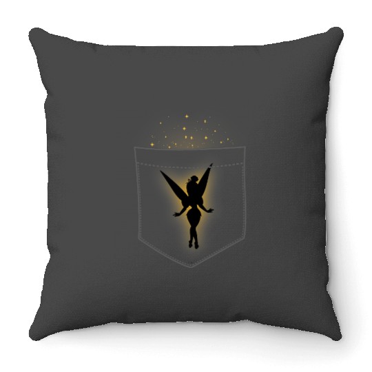 Disney Tinker Bell Small Pocket Glow Throw Pillows