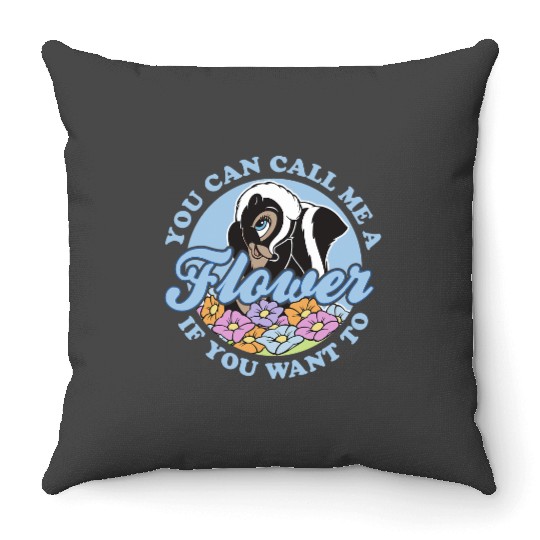 Disney Bambi You Can Call Me A Flower If You Want To Throw Pillows