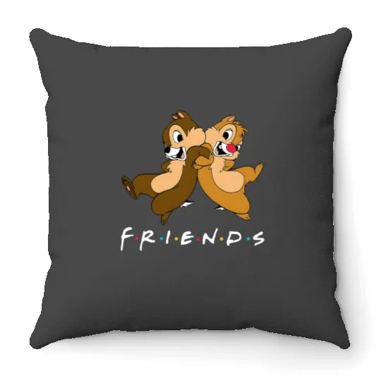 Chip And Dale Friends Throw Pillows, Chip and Dale Throw Pillows, Disney Friends Throw Pillows