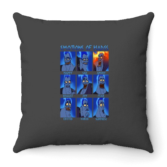 Disney Hercules Hades Emotions Graphic Throw Pillows