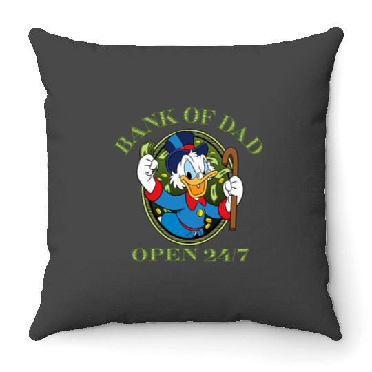 Disney DuckTales Bank of Dad Throw Pillows