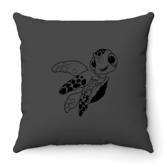 Disney Pixarss Finding Nemo Squirt Outline Pocket Wave Throw Pillows