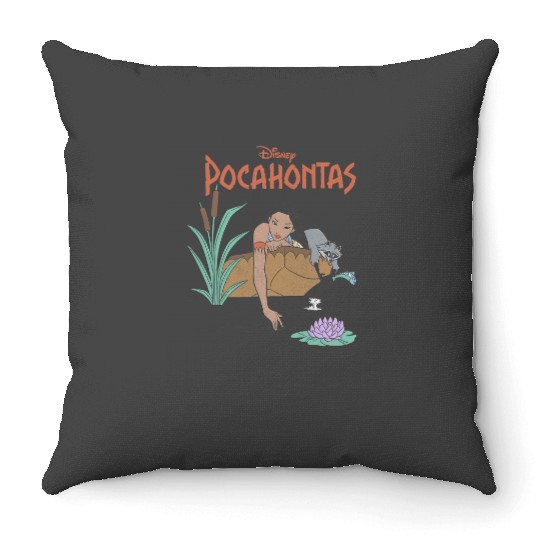 Disney Pocahontas Meeko Afternoon Dreaming Throw Pillows