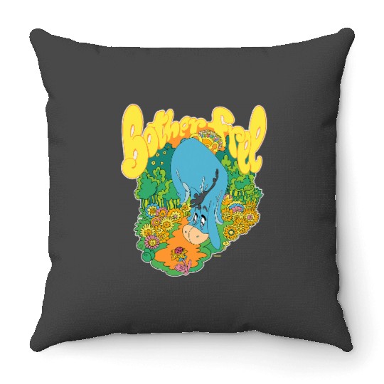 Disney Winnie the Pooh Eeyore Bother Free Sixties Retro Throw Pillows