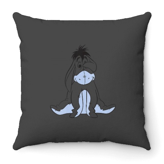 Womens Disney Winnie The Pooh Eeyore Simple Sketch Portrait VNeck Throw Pillows