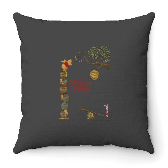 Disney Winnie The Pooh Piglet Honey Pot Stack Throw Pillows