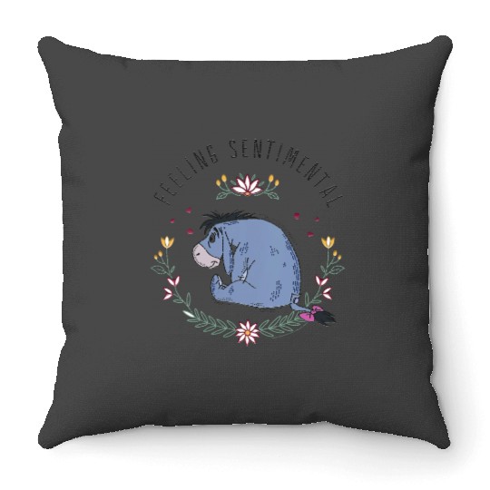 Womens Disney Winnie The Pooh Eeyore Feeling Sentimental VNeck Throw Pillows