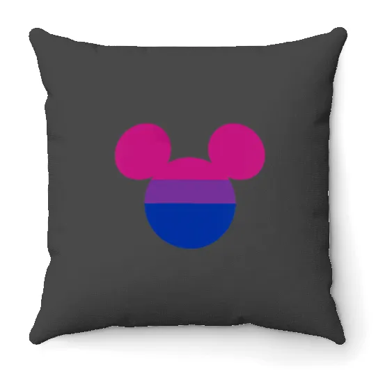 Womens Disney Mickey Mickey Rainbow Pocket Icon VNeck Throw Pillows